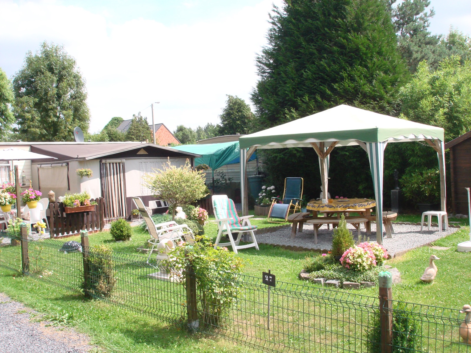 Gazebo on a pitch